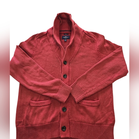 American Eagle Outfitters Men's Crimson Cardigan - Picture 1 of 3